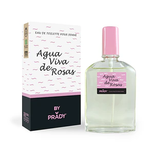 Prady Colonia de Mujer Agua Viva de Rosas - Frasco de 90 ml - Spray Pulverizador