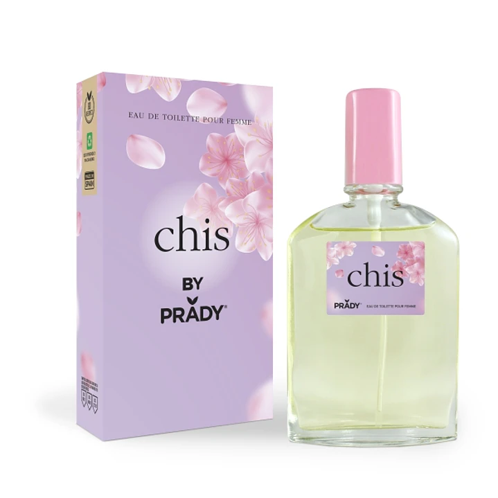 Prady Colonia de Mujer Chis - Frasco de 90 ml - Spray Pulverizador 1