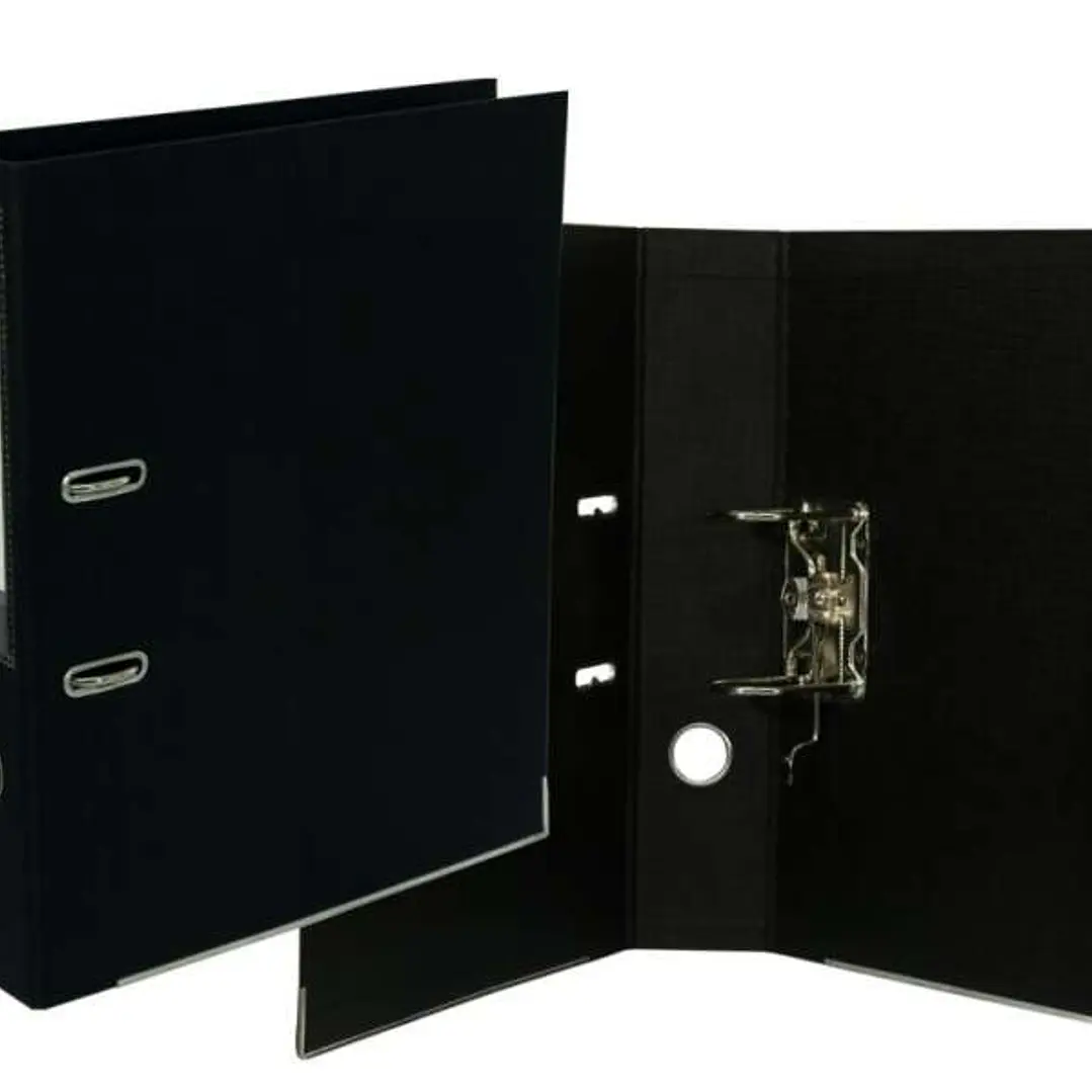 Bismark Archivador A-Z Formato Folio - PVC de Gran Resistencia - Tarjetero en el Lomo - Cartoneras Metalicas en el Borde Inferior - Mecanismo de Palan 1