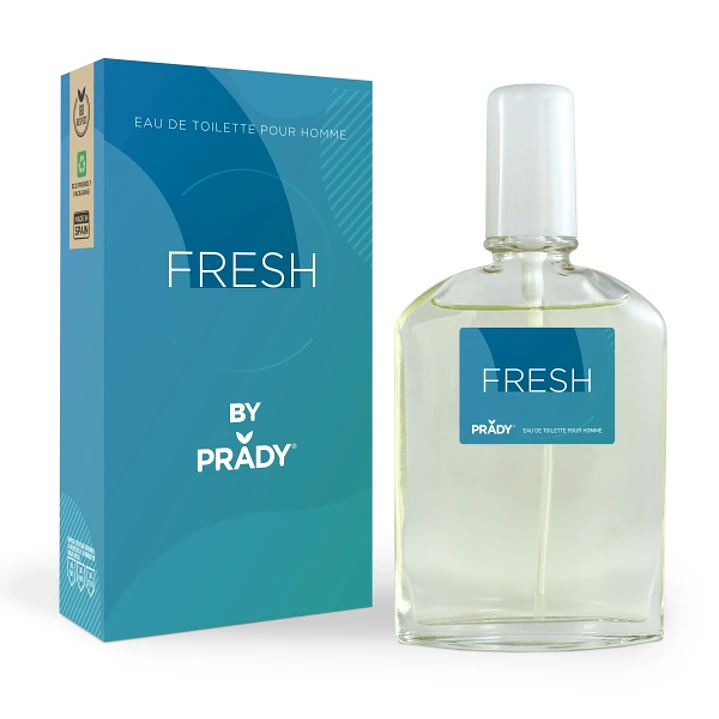 Prady Colonia de Hombre Fresh - Frasco de 90 ml - Spray Pulverizador 1