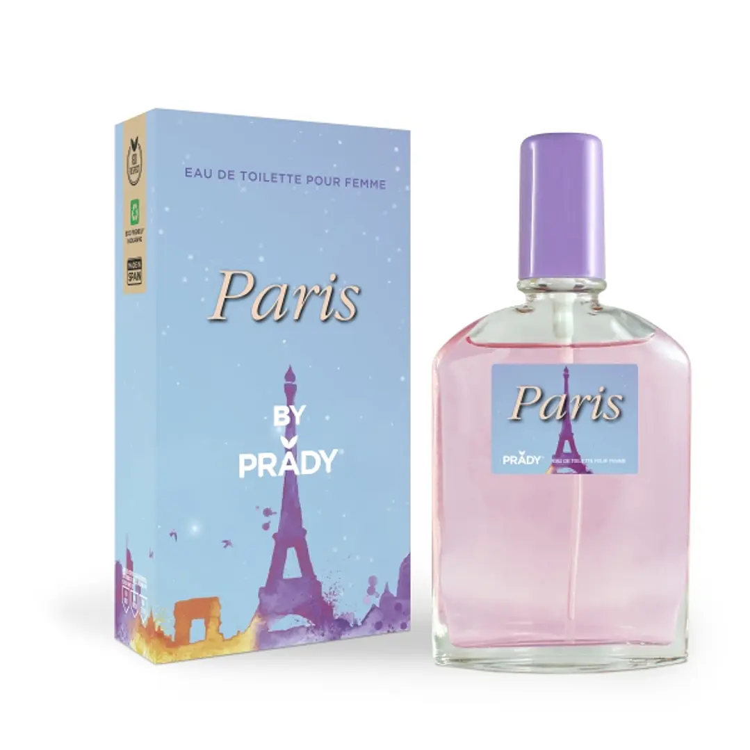 Prady Colonia de Mujer Paris - Frasco de 90 ml - Spray Pulverizador 1