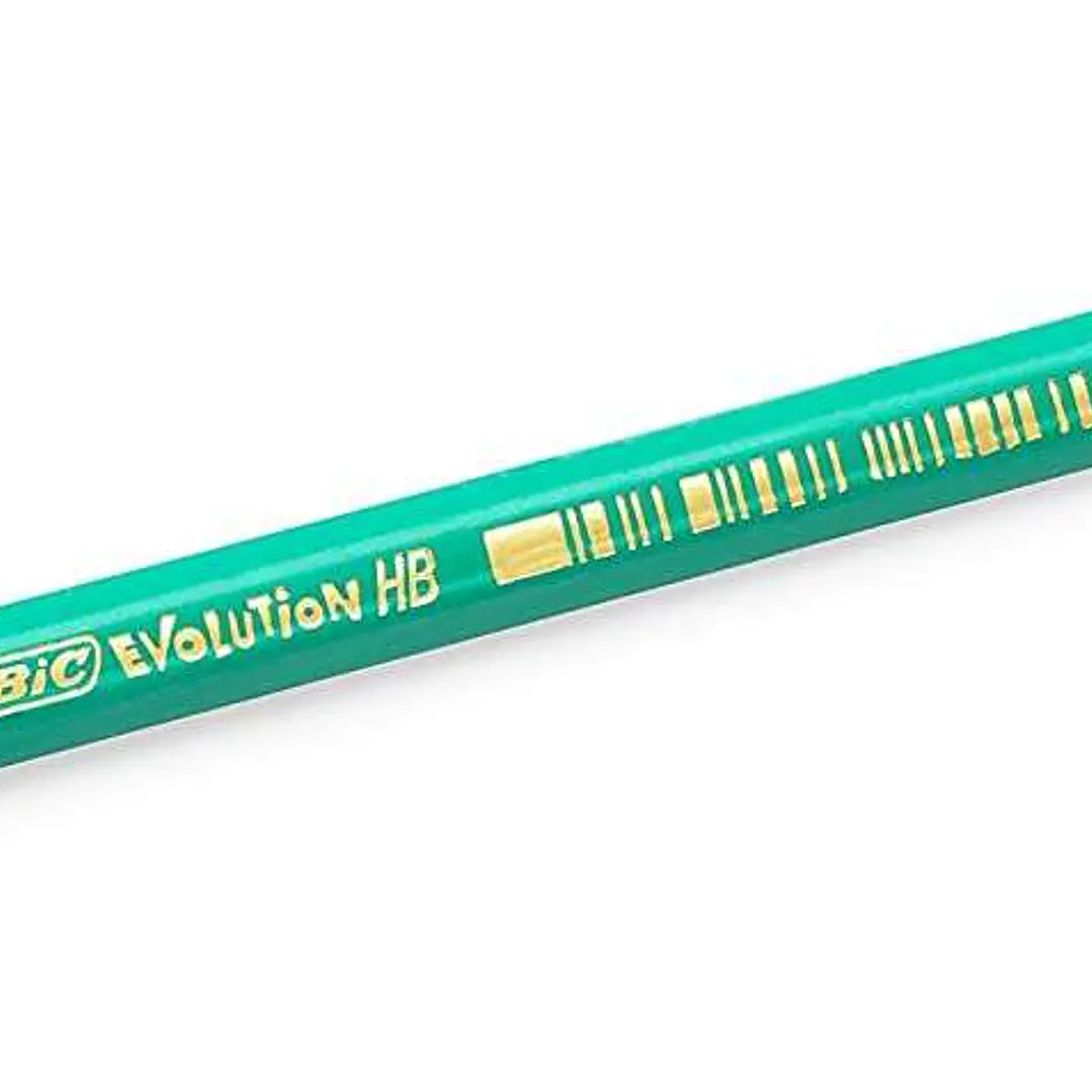 Bic Evolution Original Lapiz de Grafito Hexagonal - Mina HB Ultrarresistente - Sin Madera - No se Astilla 1