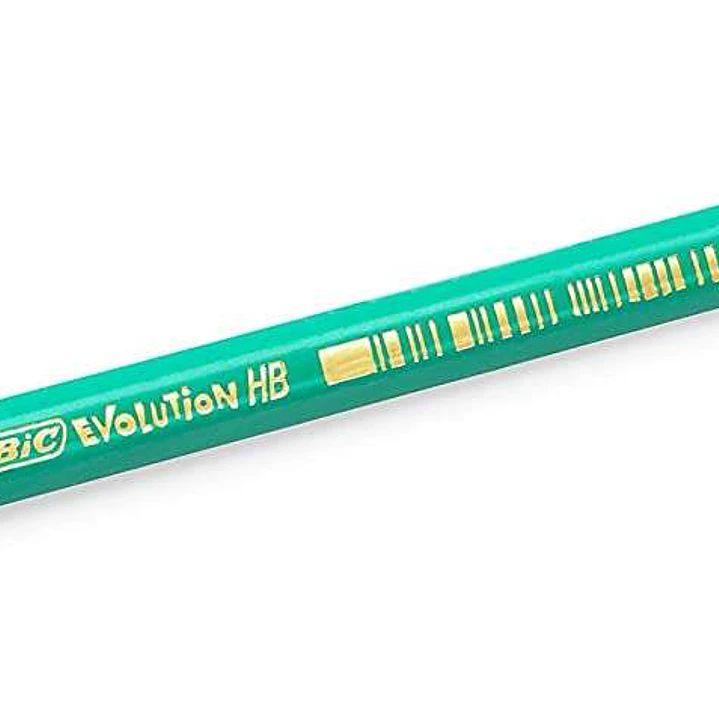 Bic Evolution Original Lapiz de Grafito Hexagonal - Mina HB Ultrarresistente - Sin Madera - No se Astilla 1