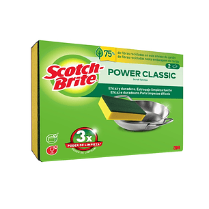 Scotch-Brite Classic Pack de 2 Estropajos de Cocina - Color Amarillo