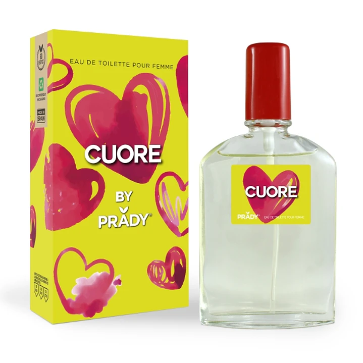 Prady Colonia de Mujer Cuore - Frasco de 90 ml - Spray Pulverizador 1