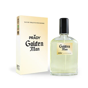 Prady Colonia de Hombre Golden Man - Frasco de 90 ml - Spray Pulverizador
