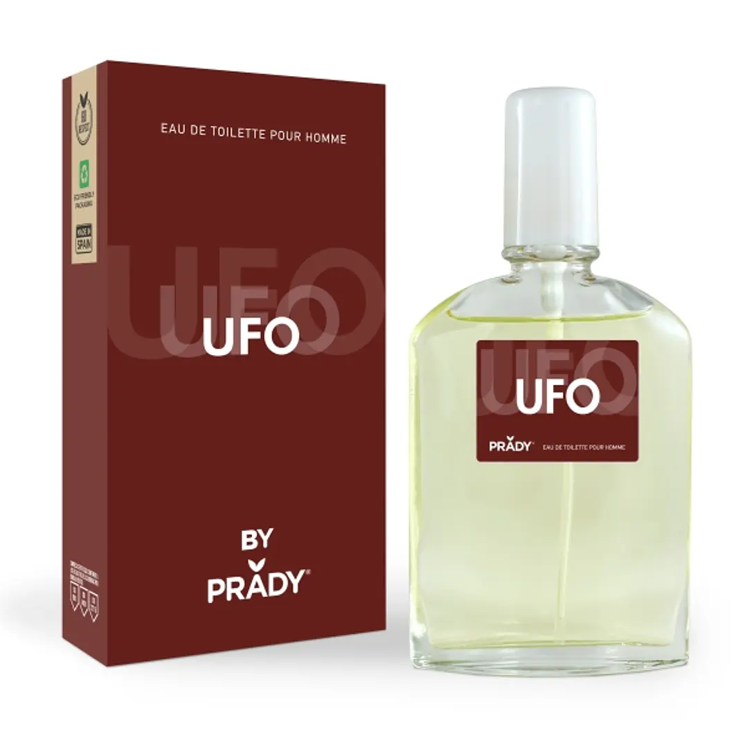 Prady Colonia de Hombre UFO - Frasco de 90 ml - Spray Pulverizador 1