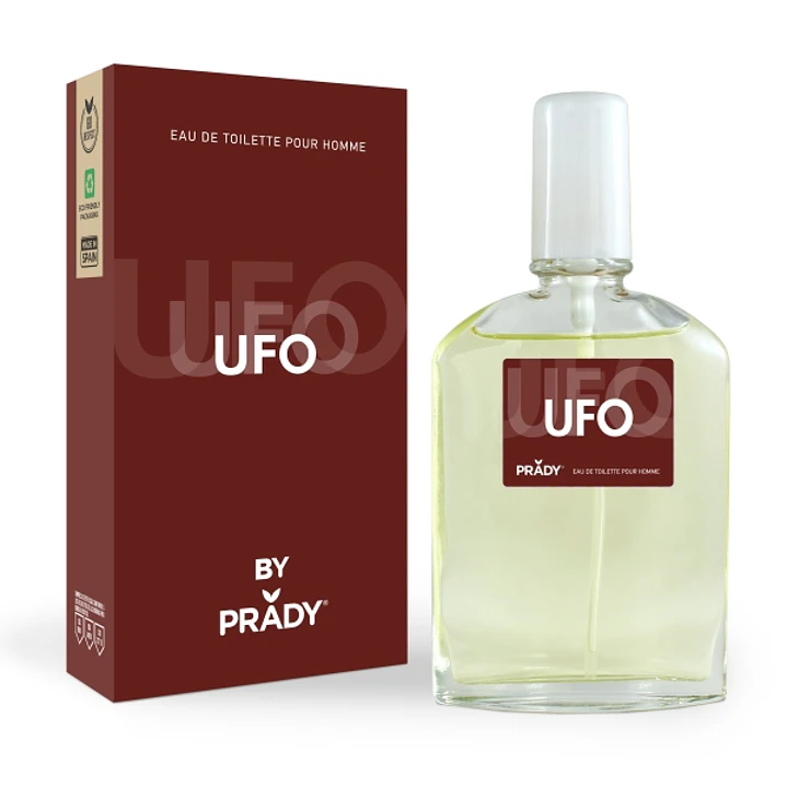 Prady Colonia de Hombre UFO - Frasco de 90 ml - Spray Pulverizador 1