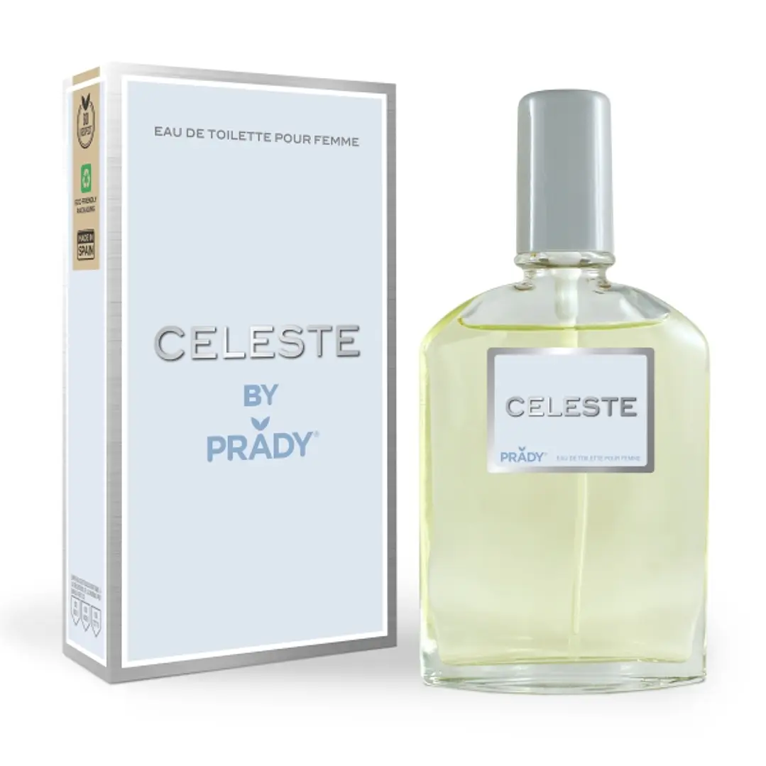 Prady Colonia de Mujer Celeste - Frasco de 90 ml - Spray Pulverizador 1
