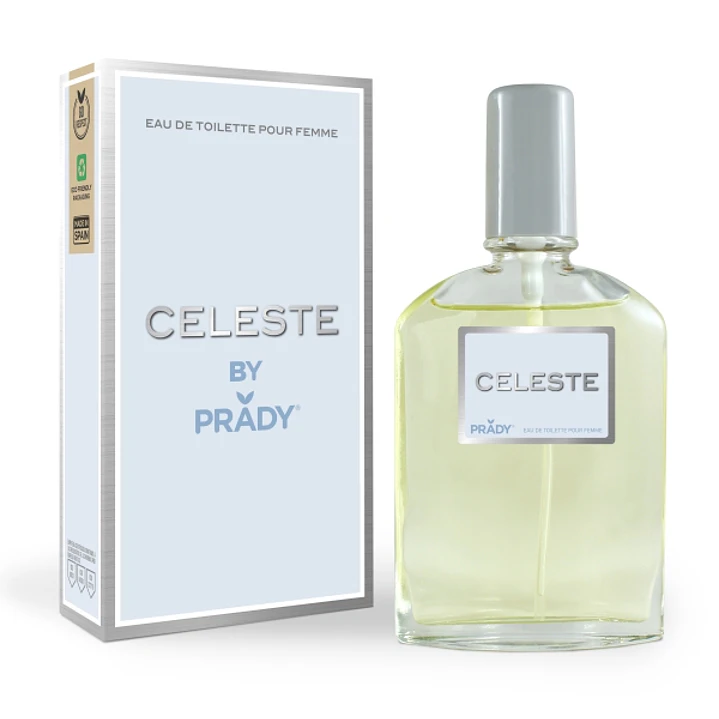 Prady Colonia de Mujer Celeste - Frasco de 90 ml - Spray Pulverizador 1