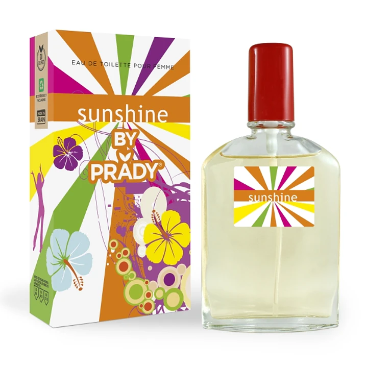 Prady Colonia de Mujer Sunshine - Frasco de 90 ml - Spray Pulverizador 1