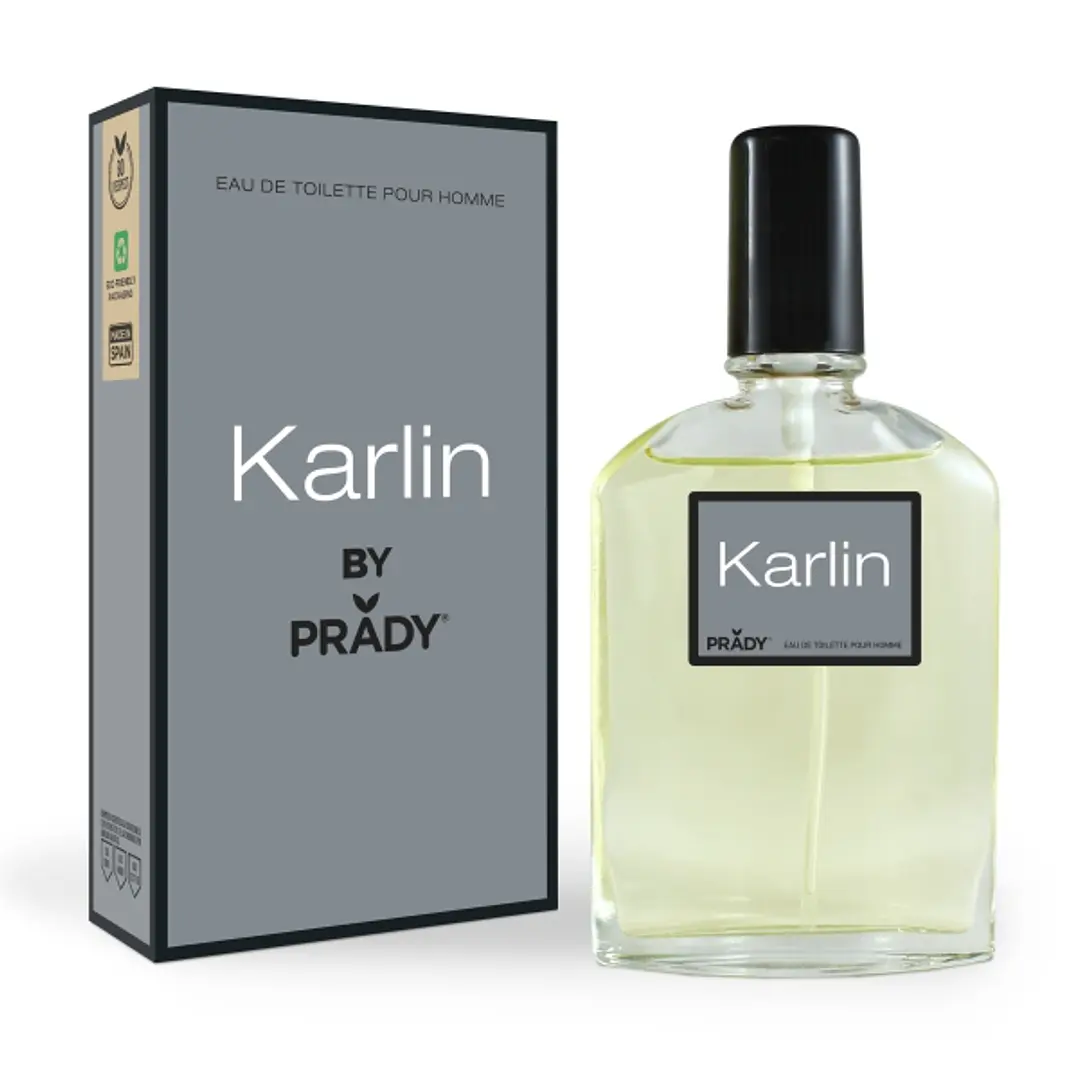 Prady Colonia de Hombre Karlin - Frasco de 90 ml - Spray Pulverizador 1