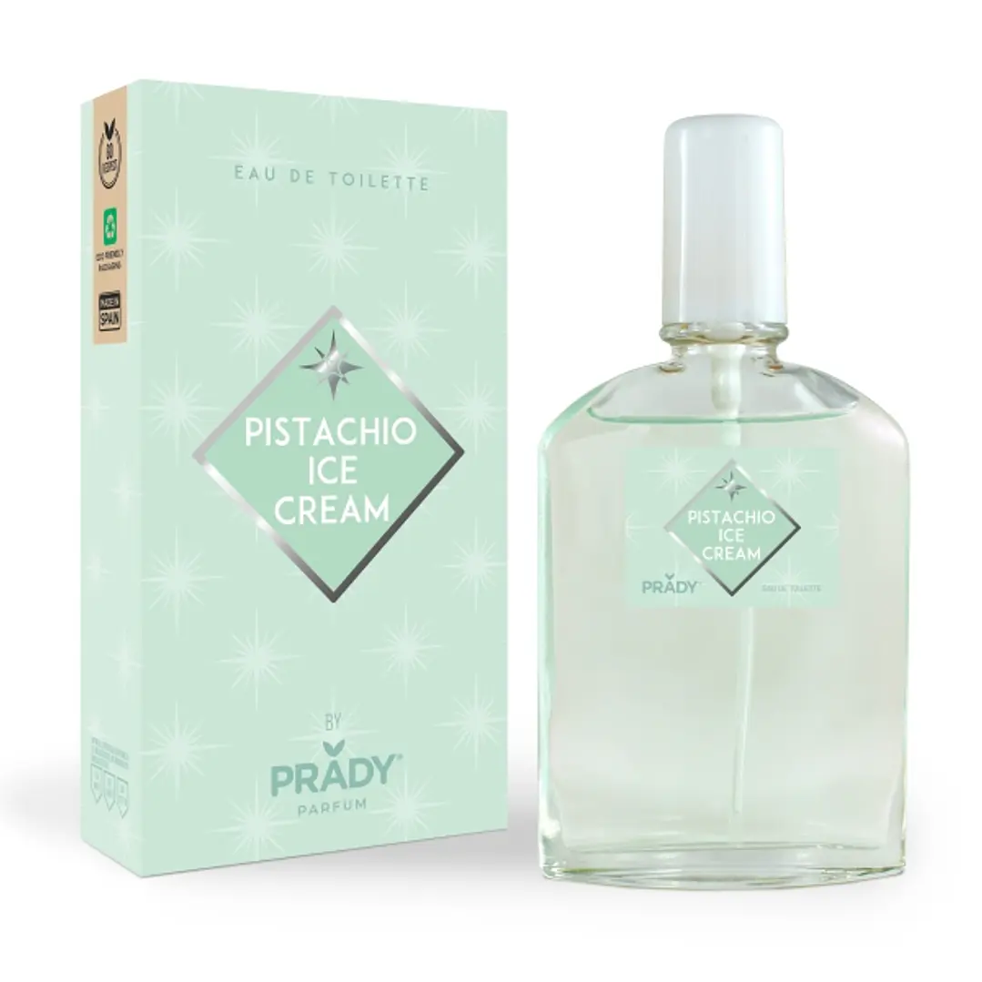 Prady Colonia Unisex Pistachio Ice Cream - Frasco de 90 ml - Spray Pulverizador 1