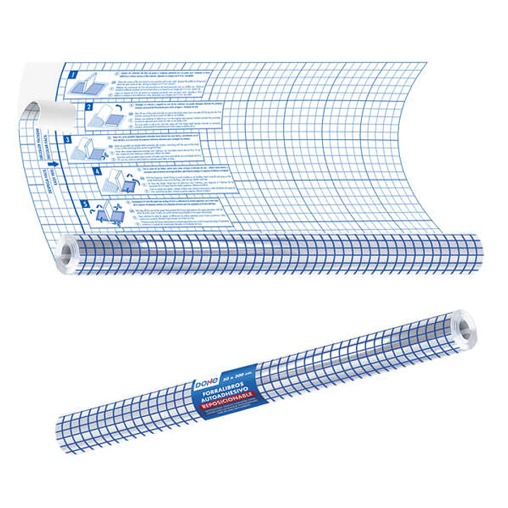 Dohe Rollo Forralibros Autoadhesivo - Tamaño 50x150cm - Material PVC 80 micras 1