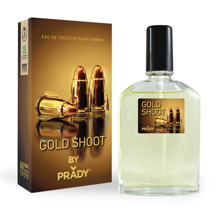 Prady Colonia de Hombre Gold Shoot - Frasco de 90 ml - Spray Pulverizador 1