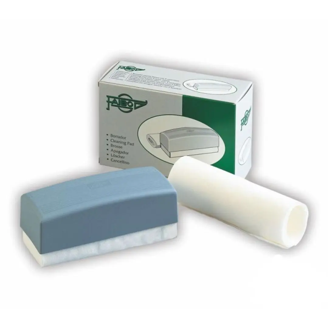Faibo Borrador para Pizarra Blanca - Con 5 Hojas Intercambiables - Con Empuñadura de Plastico 1