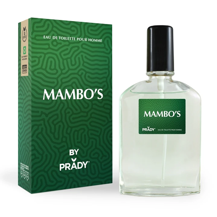 Prady Colonia de Hombre Mambo´s - Frasco de 90 ml - Spray Pulverizador 1