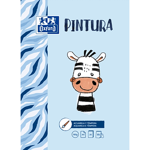 Oxford Pintura Infantil/Ocio Bloc Encolado Pintura A4 - Tapa Blanda/Contratapa Rigida - 20 Hojas 180gr