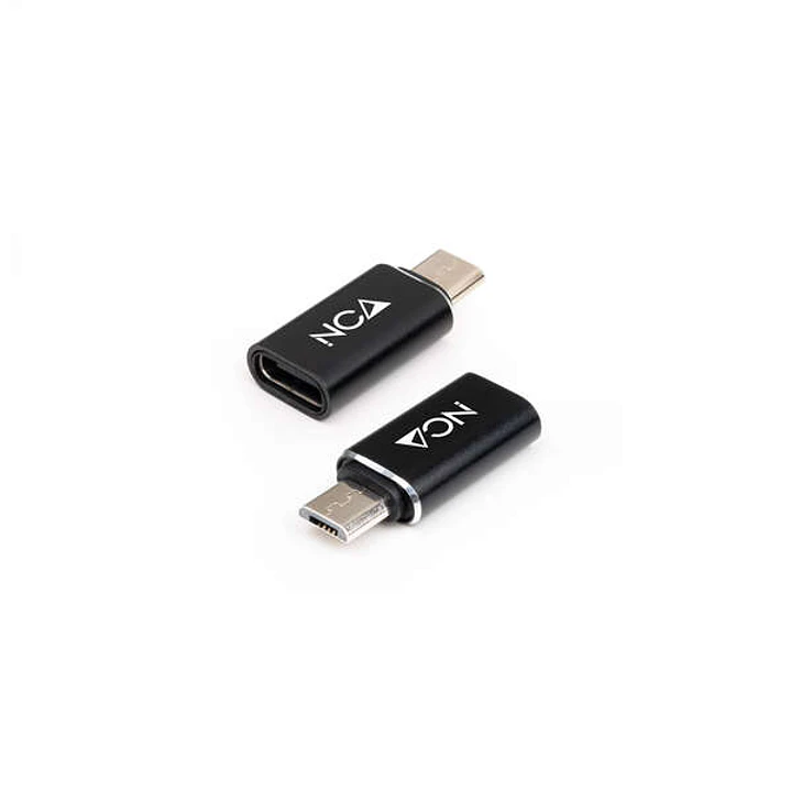 Nanocable Adaptador Micro USB/M A USB-C/H - Color Negro 1