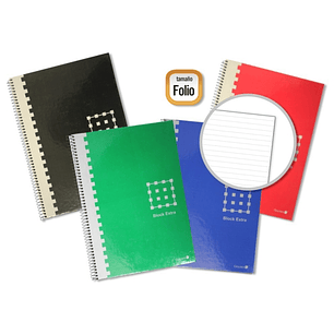 Golden Cuaderno Espiral Folio 80 Hojas 60grs 1 Raya - Margen Remarcado - Tapa Extradura - Colores Surtidos