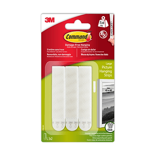 Command Tiras Adhesivas para Colgar Cuadros - Color Blanco