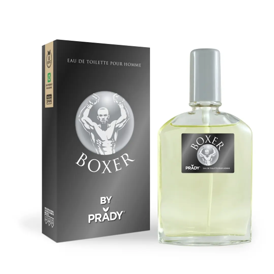 Prady Colonia de Hombre Boxer - Frasco de 90 ml - Spray Pulverizador 1
