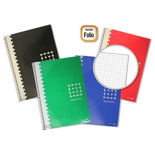 Golden Cuaderno Espiral Folio 80 Hojas 60grs. Cuadricula - Margen Remarcado - Tapa Extradura - Colores Surtidos
