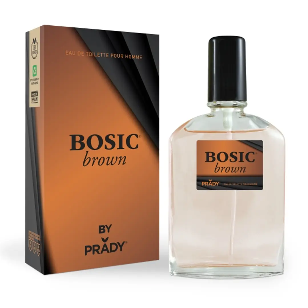 Prady Colonia de Hombre Bosic Brown - Frasco de 90 ml - Spray Pulverizador 1