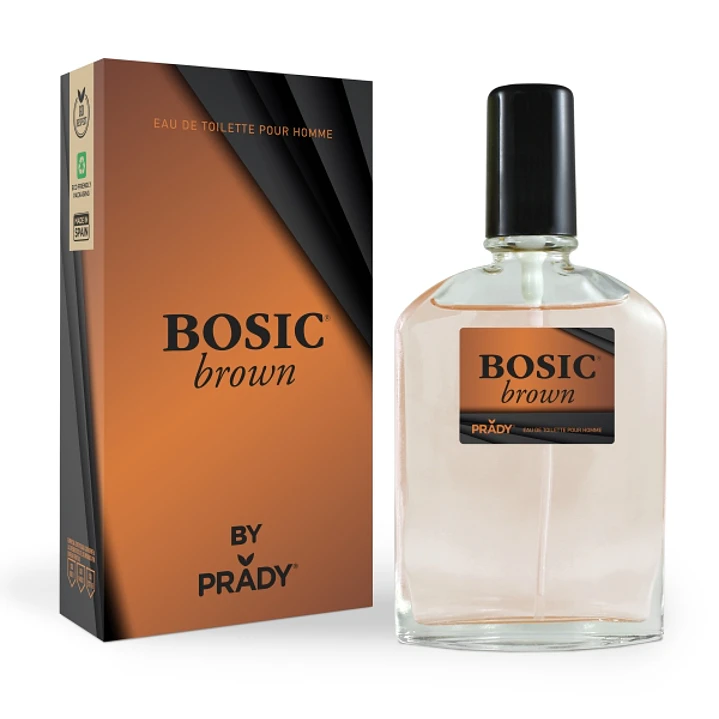 Prady Colonia de Hombre Bosic Brown - Frasco de 90 ml - Spray Pulverizador 1