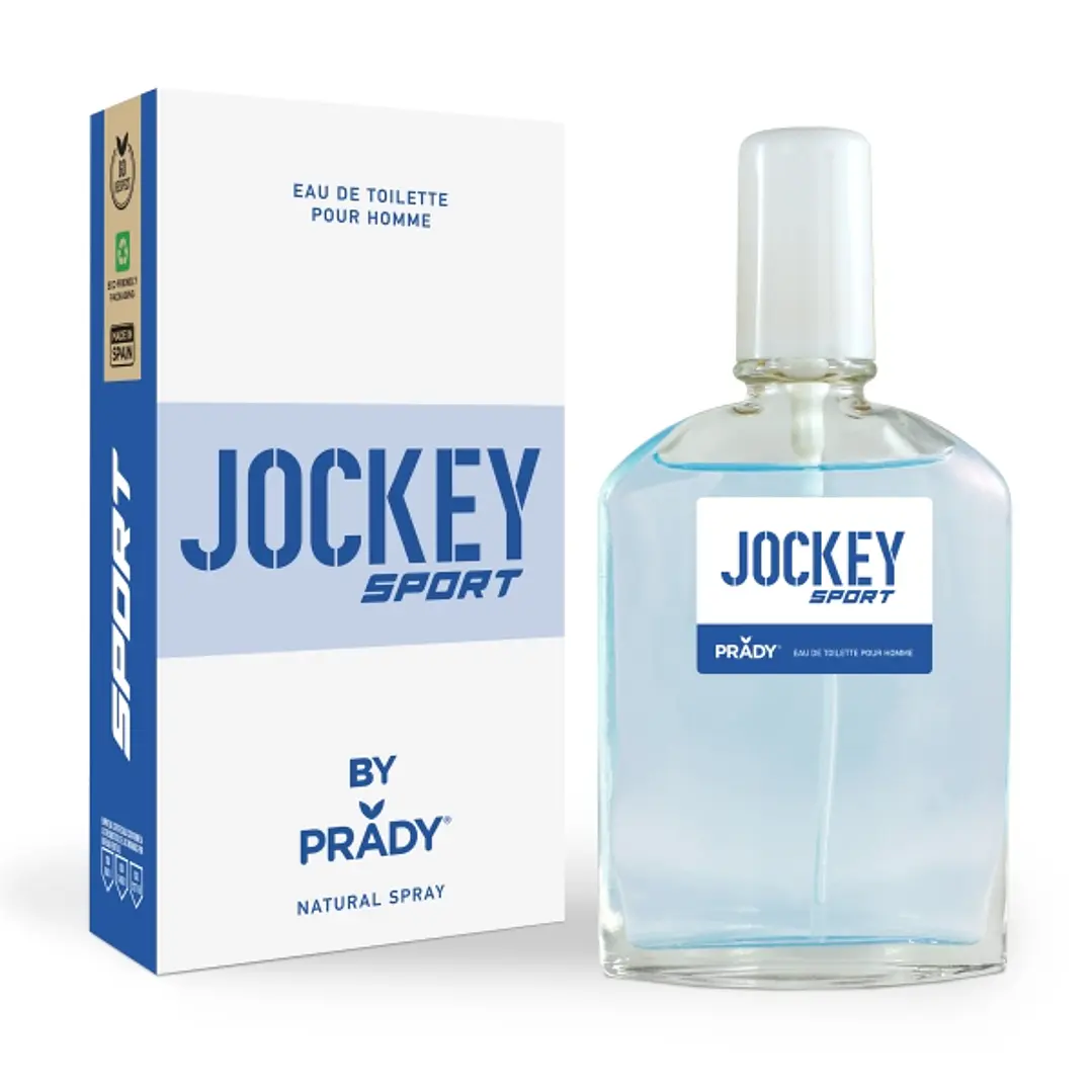 Prady Colonia de Hombre Jockey Sport Blue - Frasco de 90 ml - Spray Pulverizador 1