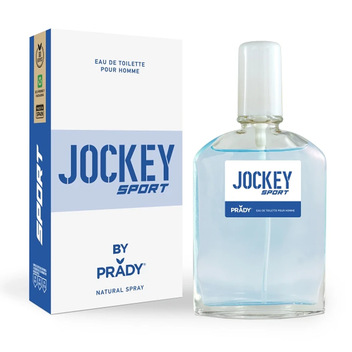Prady Colonia de Hombre Jockey Sport Blue - Frasco de 90 ml - Spray Pulverizador 1