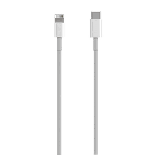 Aisens Cable Lightning a USB-C USB 2.0, Lightning/M-USB-C/M - 0.5m - Color Blanco