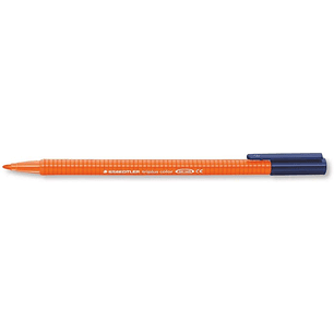 Staedtler Triplus Color 323 Rotulador de Punta Fina - Trazo 1mm Aprox - Tinta Base de Agua - Color Naranja
