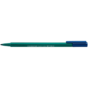 Staedtler Triplus Color 323 Rotulador de Punta Fina - Trazo 1mm Aprox - Tinta Base de Agua - Color Azul Marino
