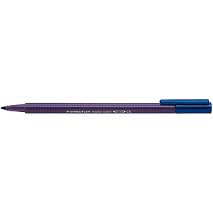 Staedtler Triplus Color 323 Rotulador de Punta Fina - Trazo 1mm Aprox - Tinta Base de Agua - Color Azul Indigo