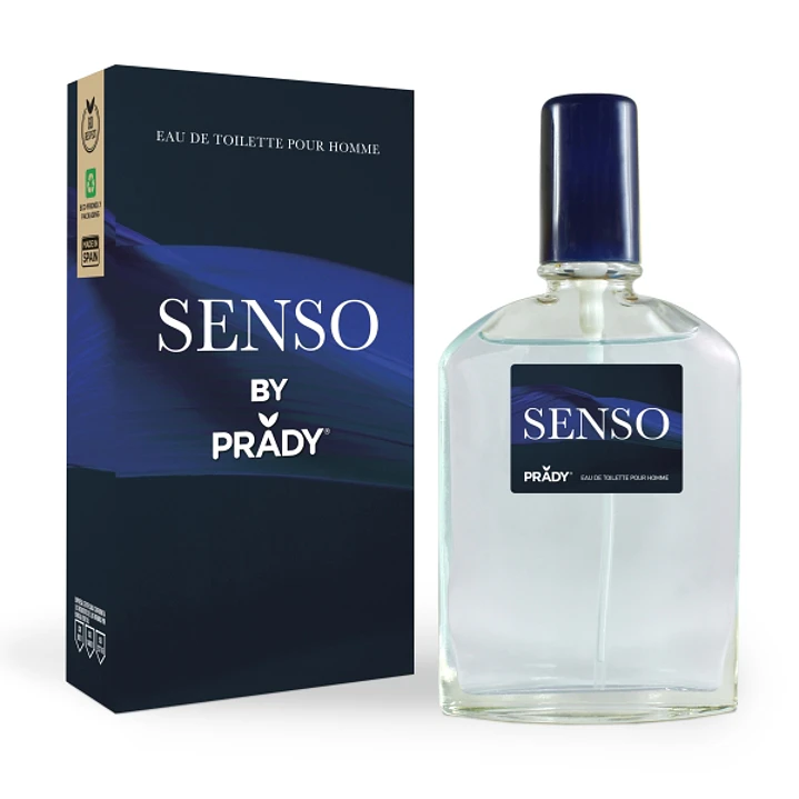 Prady Colonia de Hombre Senso - Frasco de 90 ml - Spray Pulverizador 1
