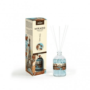 Prady Ambientador Mikado Paris Rose & Patchouli - Frasco de Cristal 100 ml y Varitas Difusoras