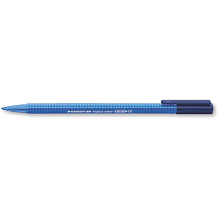 Staedtler Triplus Color 323 Rotulador de Punta Fina - Trazo 1mm Aprox - Tinta Base de Agua - Color Azul