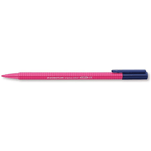 Staedtler Triplus Color 323 Rotulador de Punta Fina - Trazo 1mm Aprox - Tinta Base de Agua - Color Magenta