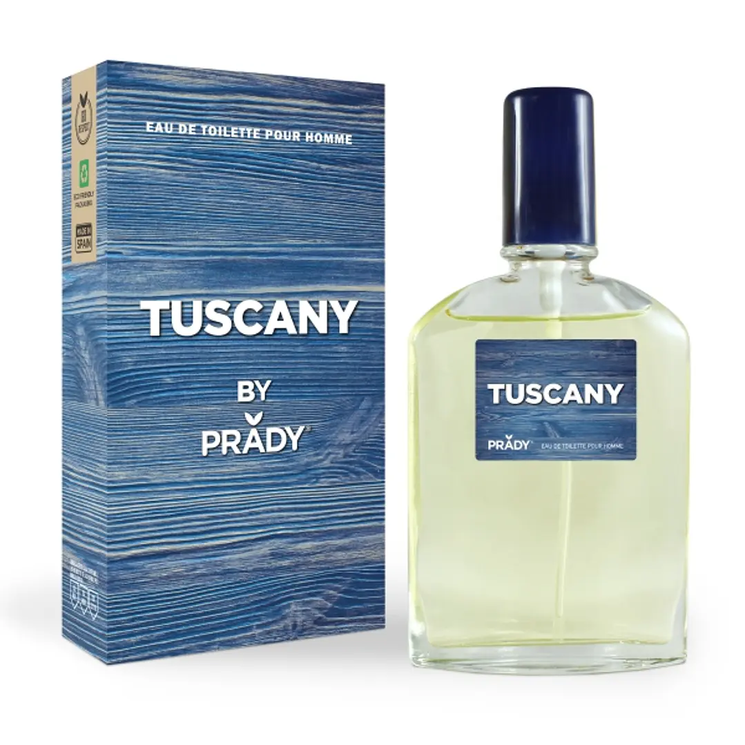 Prady Colonia de Hombre Tuscany - Frasco de 90 ml - Spray Pulverizador 1