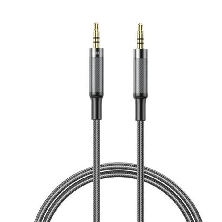 XO NBR279C Cable Audio Jack 3.5mm Macho a Jack 3.5mm Macho - 1m - Trenzado - Color Negro 1