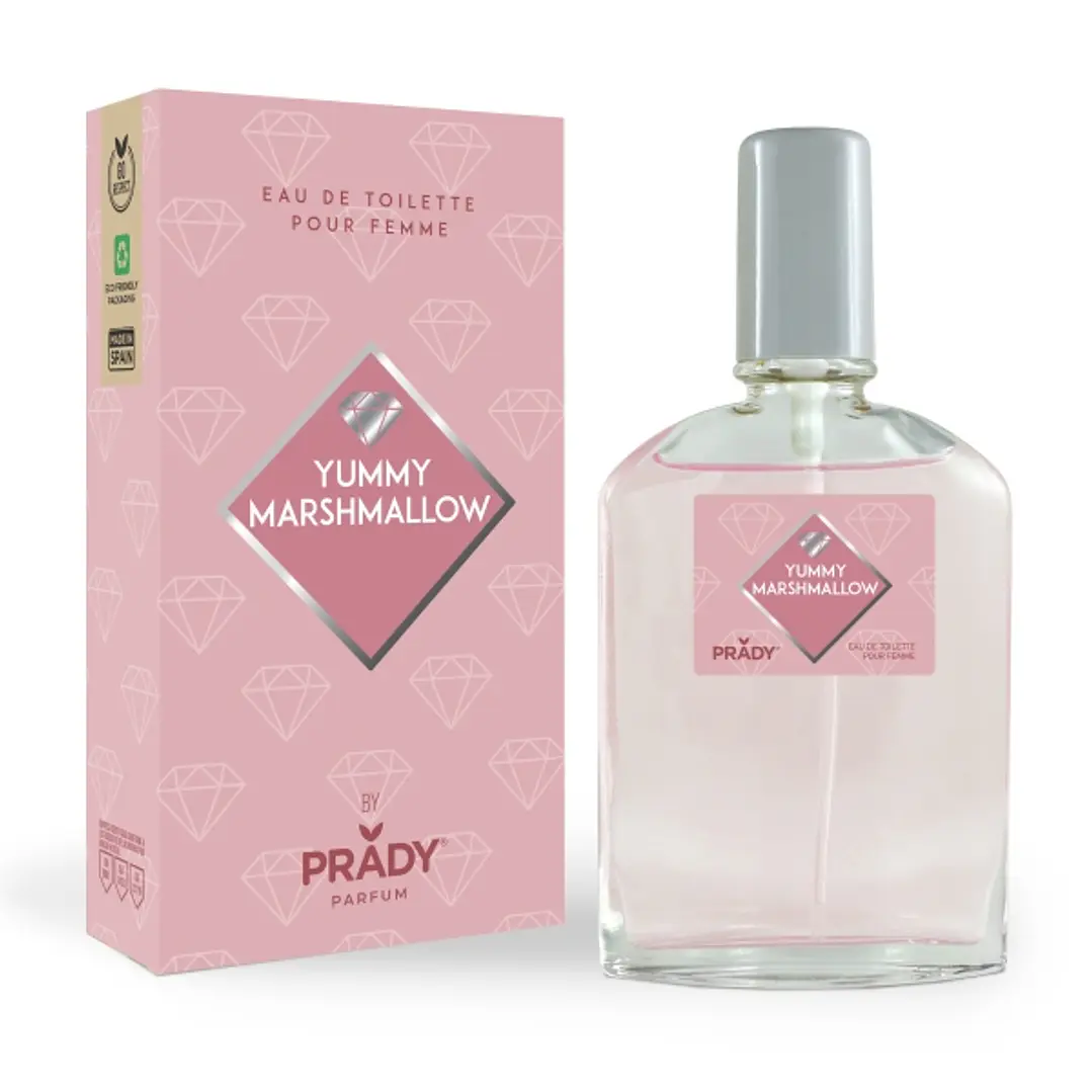Prady Colonia de Mujer Yummy Marshmallow - Frasco de 90 ml - Spray Pulverizador 1