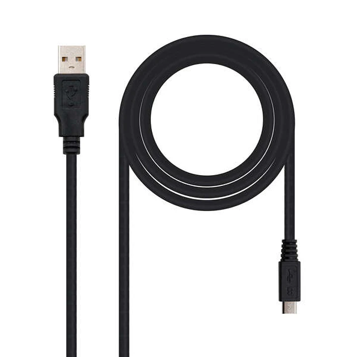 Nanocable Cable USB-A 2.0 Macho a Micro-USB Macho 1.80m 1