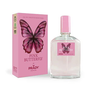 Prady Colonia de Mujer Pink Butterfly - Frasco de 90 ml - Spray Pulverizador
