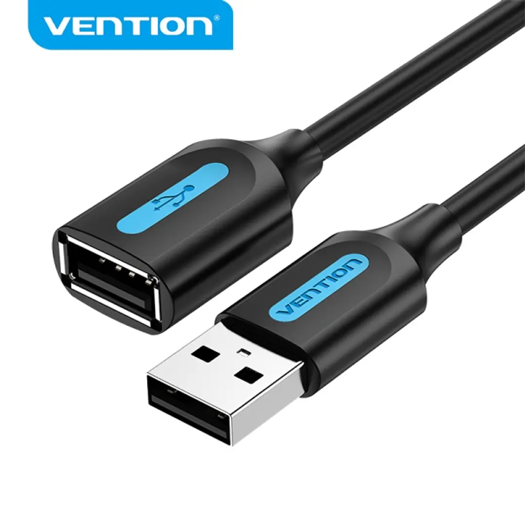 Vention CableTech USB 2.0 Extensor - Conector a Macho a a Hembra - 50 cm - Alta Compatibilidad - Color Negro 1
