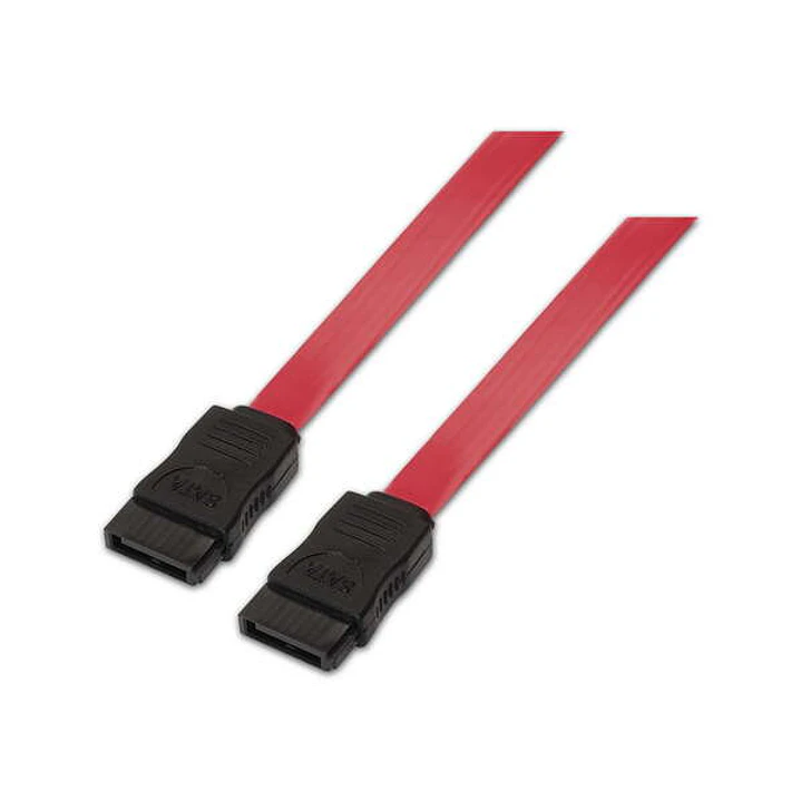 Aisens Cable SATA III Datos 6G Datos - 0.5m para Disco Duro SATA I - II - III SSD - Color Rojo 1