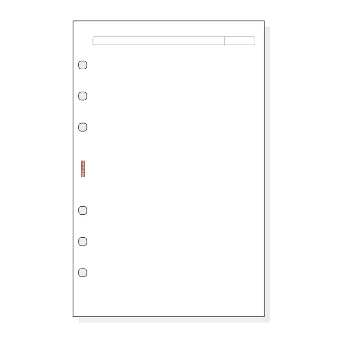 Finocam R542 Recambio para Agendas Open - Liso - Formato 500 - 117x5x181mm - Color Blanco 1