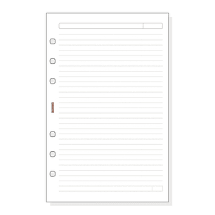 Finocam R541 Recambio para Agendas Open - Lineas Guia - Formato 500 - 117x5x181mm - Color Blanco