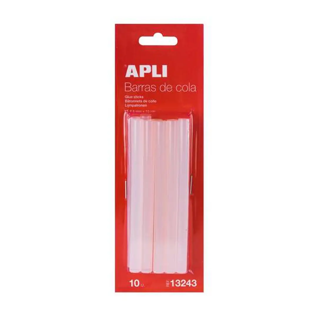 Apli Pack de 10 Barras de Cola Termofusible Ø 7,5mm x 10cm 1