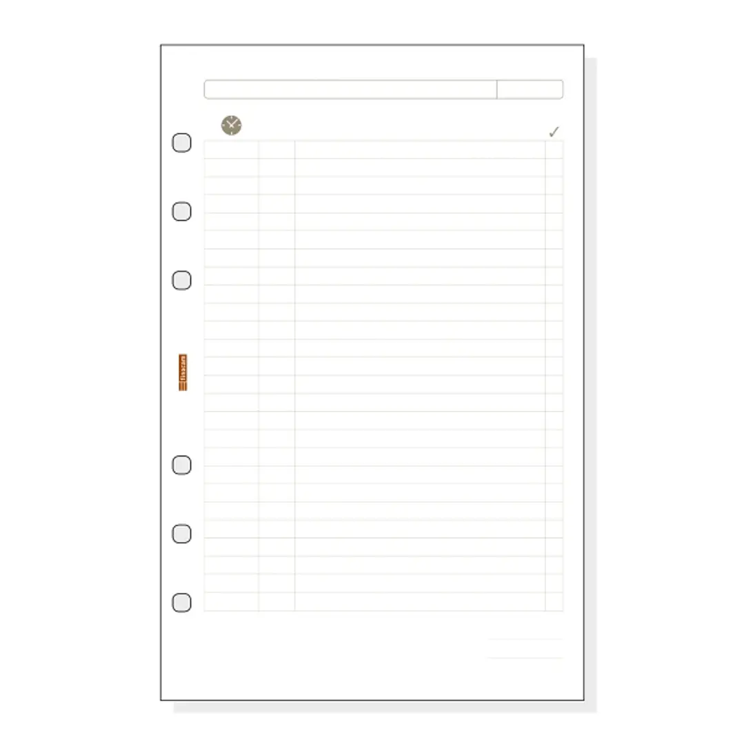 Finocam R502 Planficador de Recambio para Agendas Open - Formato 500 - 117x5x181mm - Color Blanco 1